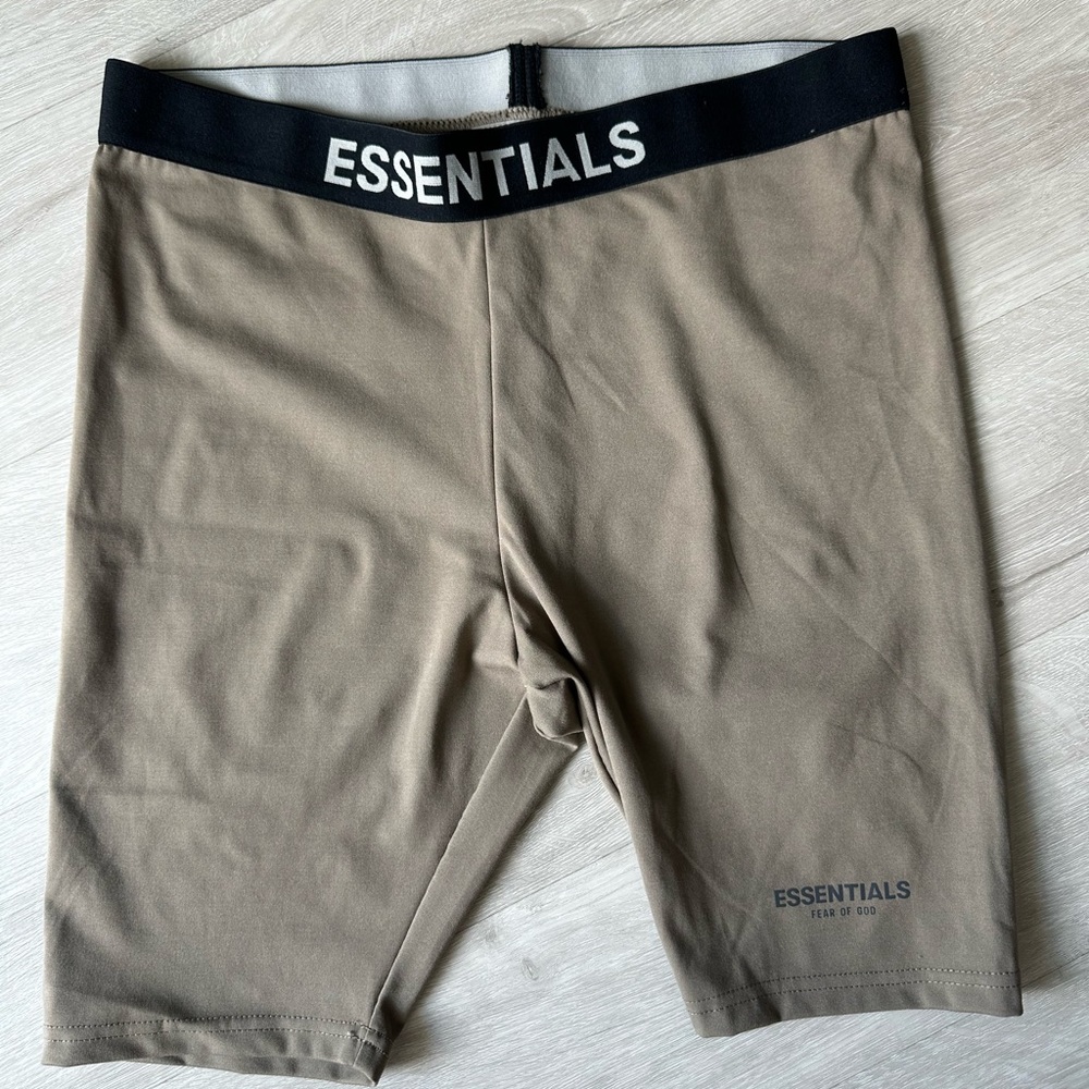Essentials biker cotton shorts